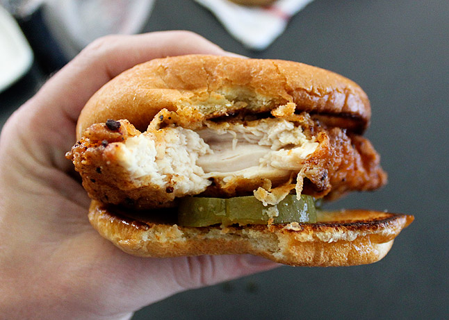 One+more+juicy+bite+of+a+chicken+sandwich+from+Chick+Fil+A.